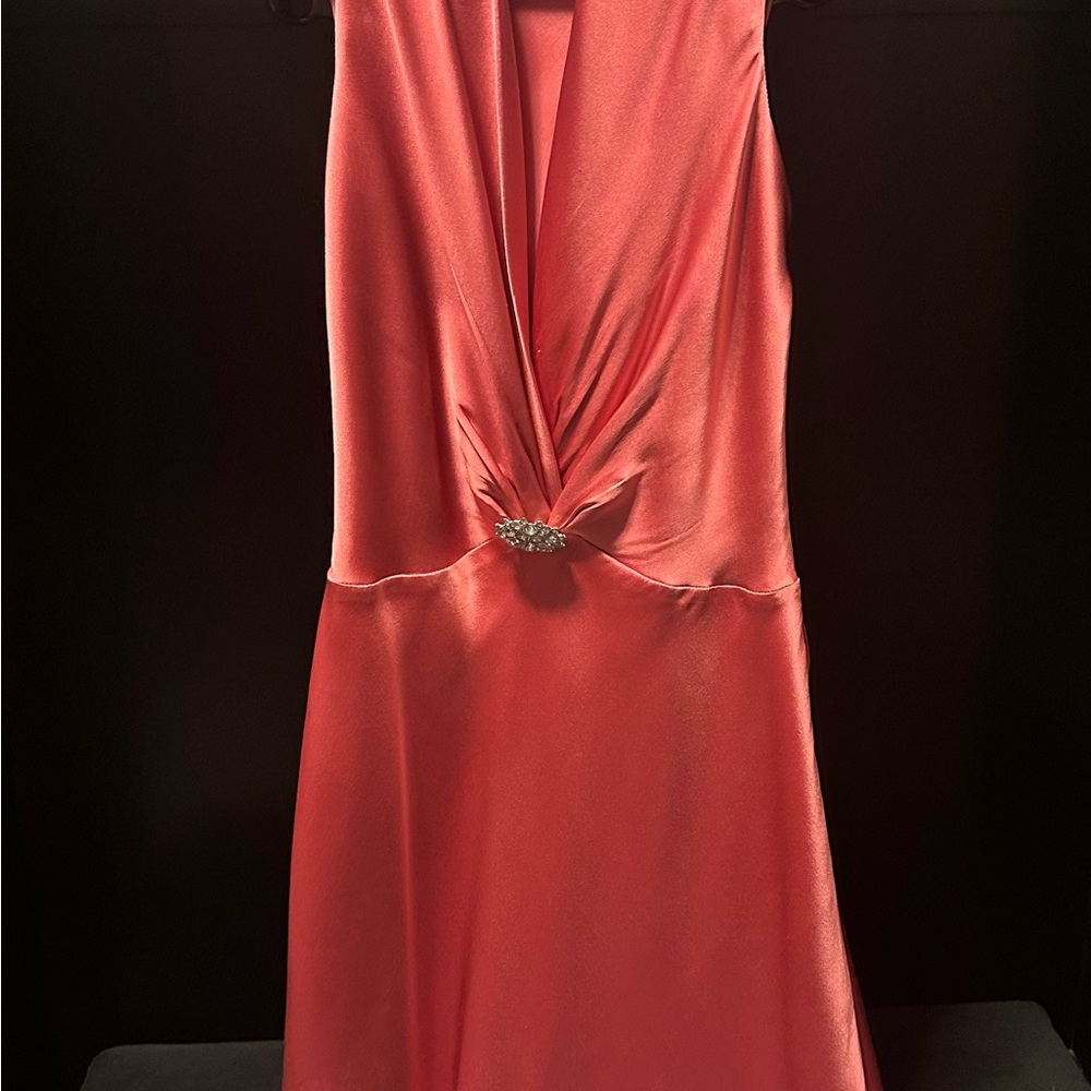 Pink Dress with Waist Embellishment